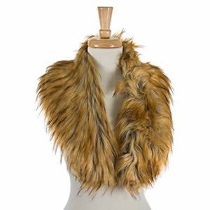 Brown faux fur shall